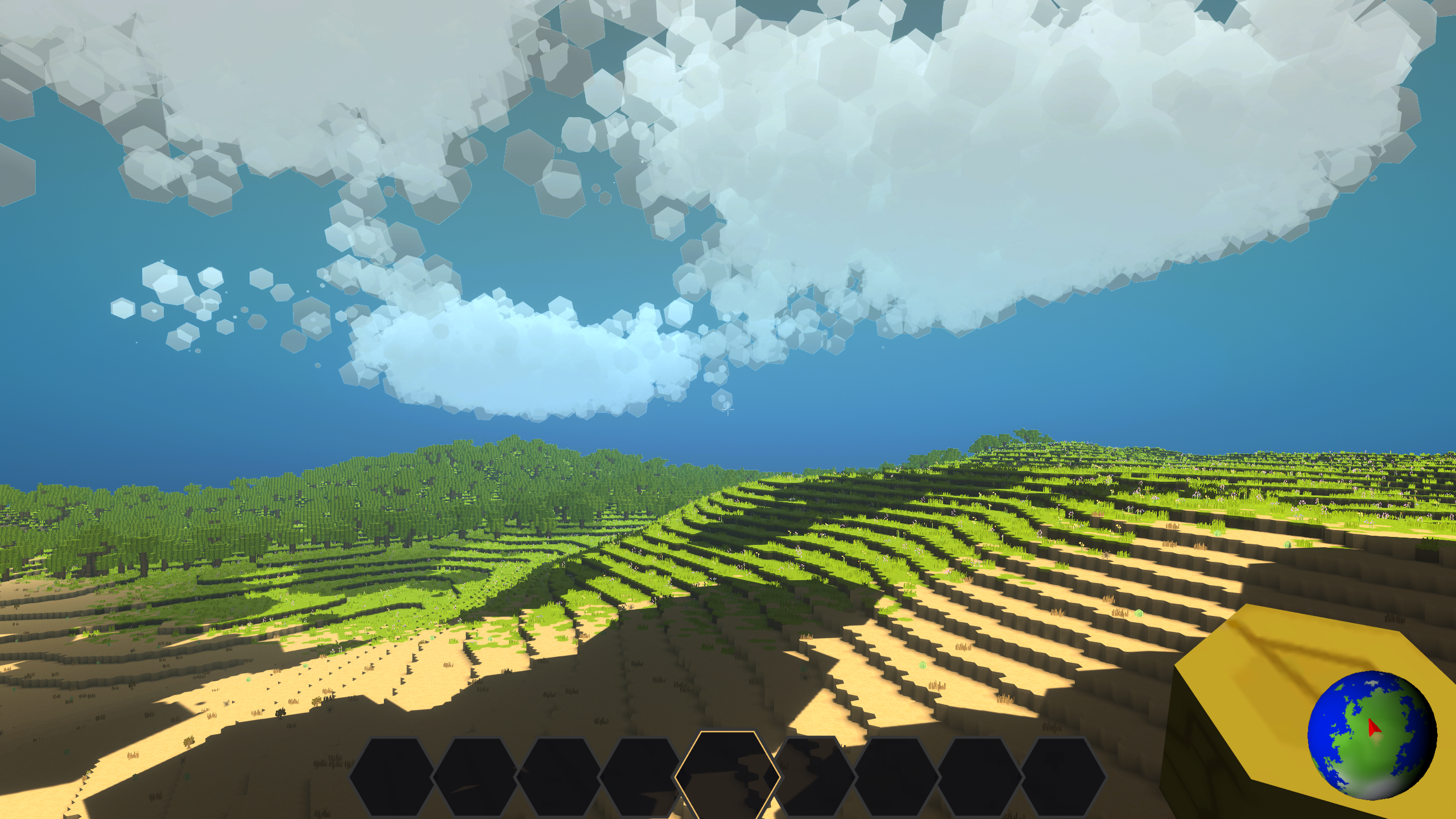 Plains An image of PlanetSmith. title: Plains, description: Clouds casting shadows over some plains